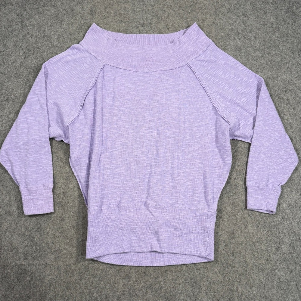 We The Free People Lavender Purple Palisades Raglan Tunic Top Women's Size XS